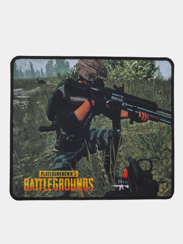 Коврик компьютерный для мышки BATTLEGROUNDS Засада 25х29см, тканевая прорезиненная основа