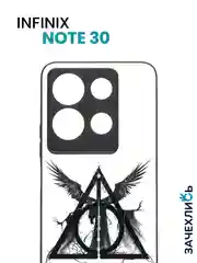 Разноцветный чехол с рисунком на Infinix Note 30 (Инфиникс Нот 30)