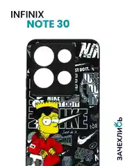 Разноцветный чехол с рисунком на Infinix Note 30 (Инфиникс Нот 30)