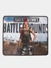 Коврик компьютерный для мышки BATTLEGROUNDS Girl 25х29см, тканевая прорезиненная основа
