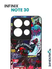 Разноцветный чехол с рисунком на Infinix Note 30 (Инфиникс Нот 30)