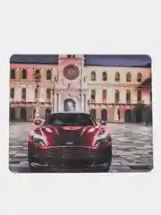 Коврик компьютерный для мышки Car Aston Martin 20х24см, тканевая прорезиненная основа