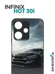 Индиго чехол с рисунком на Infinix Hot 30i (Инфиникс Хот 30i)