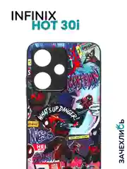 Индиго чехол с рисунком на Infinix Hot 30i (Инфиникс Хот 30i)