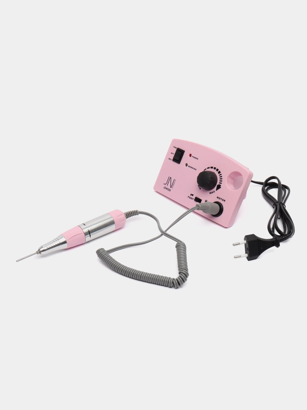 Аппарат для маникюра и педикюра JessNail JD4500, 6 фрез, 30000 об/мин, 35 Вт, розовый