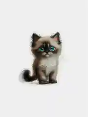 Вишнёвый стикеры мемы "Котики", 50 шт