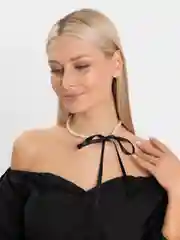 Хром чокер жемчуг на шею