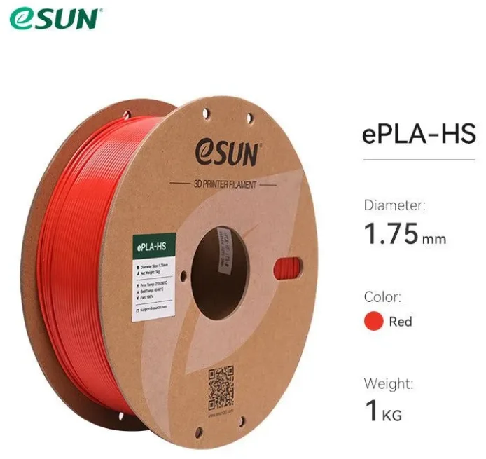 Красный высокоскоростной пластик eSUN PLA-HS High Speed 1kg