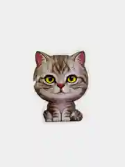 Бежевый меланж стикеры мемы "Котики", 50 шт