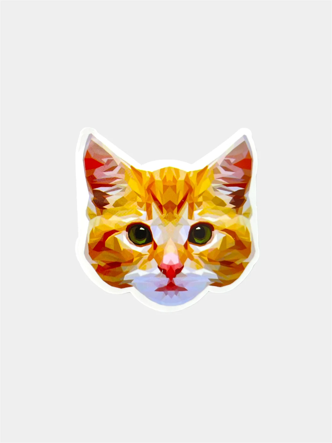 Бежевый меланж стикеры мемы "Котики", 50 шт