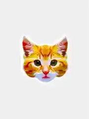Бежевый меланж стикеры мемы "Котики", 50 шт
