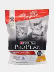 Корм сухой для котят Pro Plan 400 г+ 400 г в подарок (800 г.)