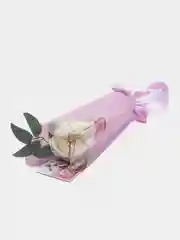 Белый букет из мыльных цветов, роз Декоративный букет, мыльные розы