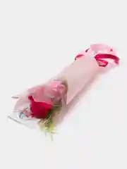 Тёмно-розовый букет из мыльных цветов, роз Декоративный букет, мыльные розы