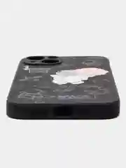 Тёмно-зелёный чехол на Айфон / чехол на Apple Iphone 12 pro max 13 pro max / космонавт