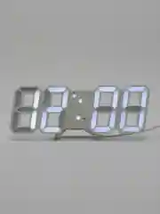 Белый настольные электронные часы с будильником
