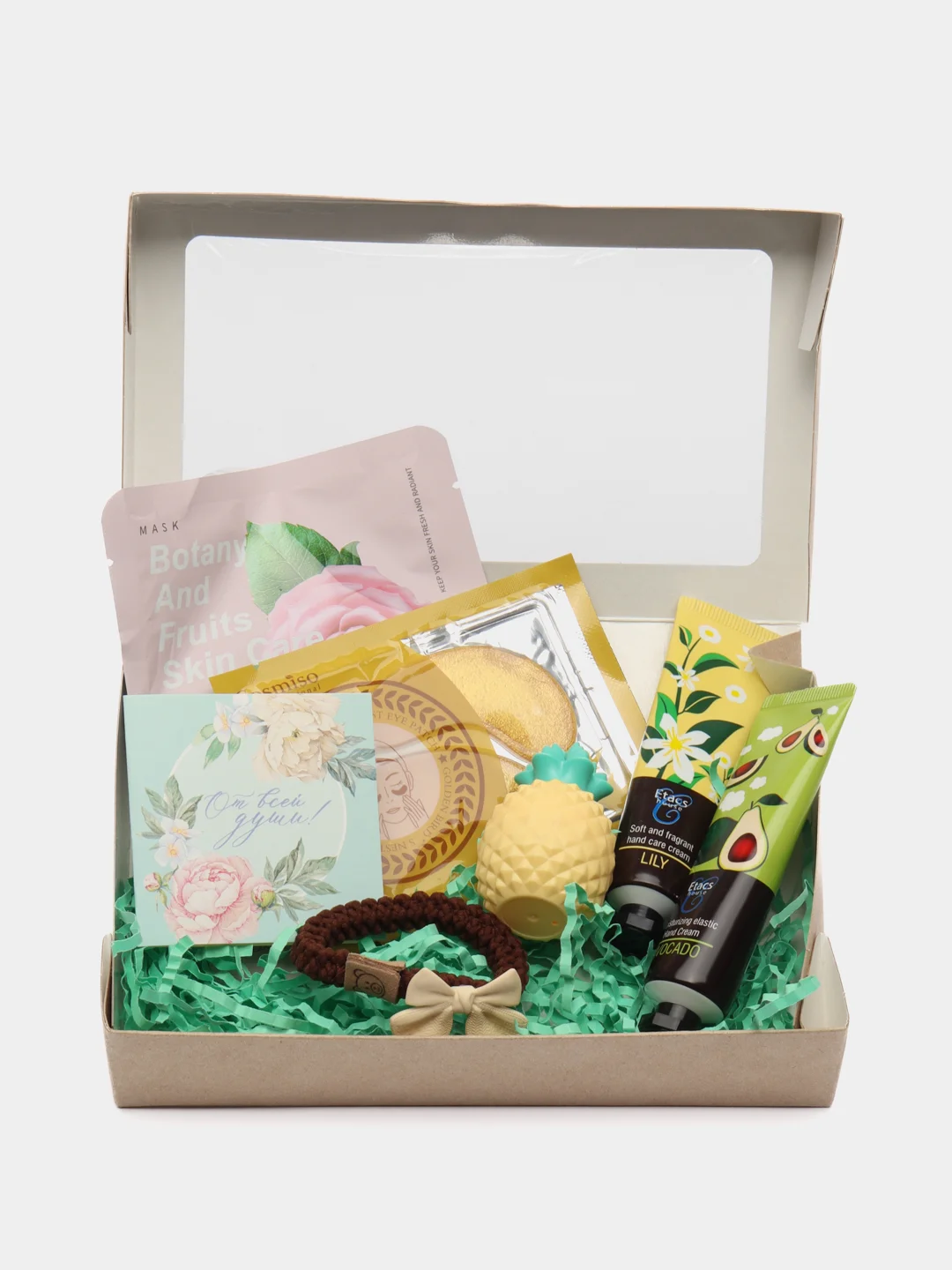 Салатовый подарочный уходовый набор для девушки, женщины Beauty box