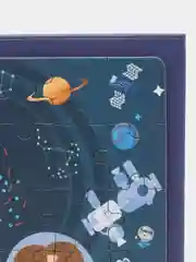 Синий магнитный пазл книжка для детей 3в1