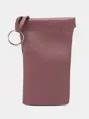 Сиреневый ключница из натуральной кожи