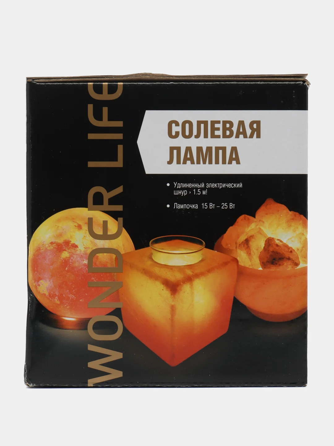 Солевая лампа Wonder Life Круг-5 "Птички" 2-3 кг