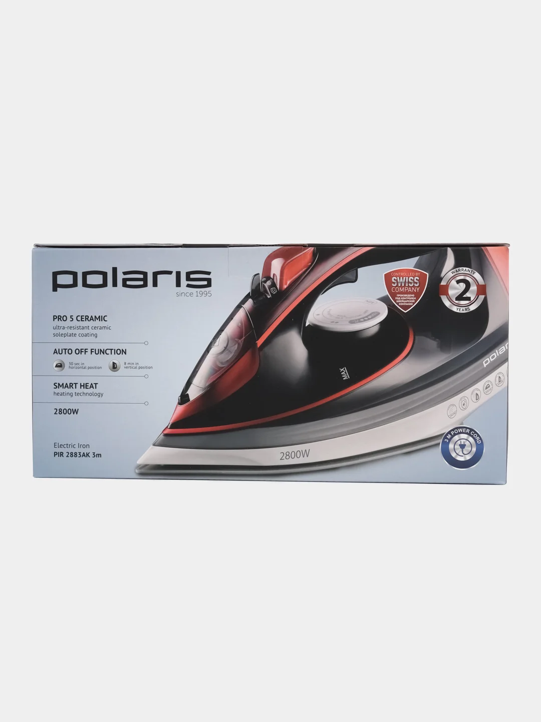 Утюг Polaris PIR 2883AK 3m Серый/красный