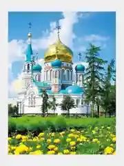 Алмазная мозаика "Церковь" на подрамнике, 40 х 50 см, полная выкладка