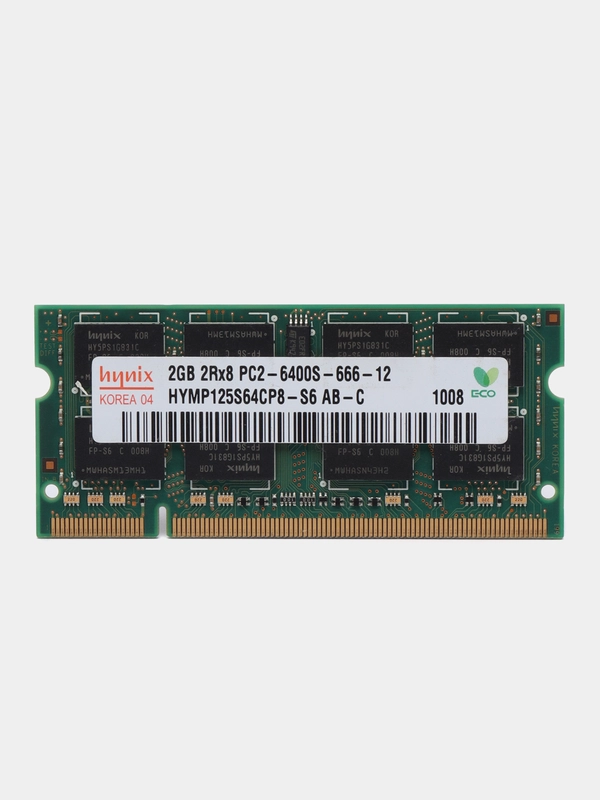 Оперативная память 2 GB DDR2 800 МГц SODIMM Hynix, 1x2 ГБ