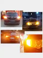 Оранжевый светодиодные лампы, ДХО W21/5W 7443 для автомобиля Калина, Гранта, Веста Без ошибок CANBUS