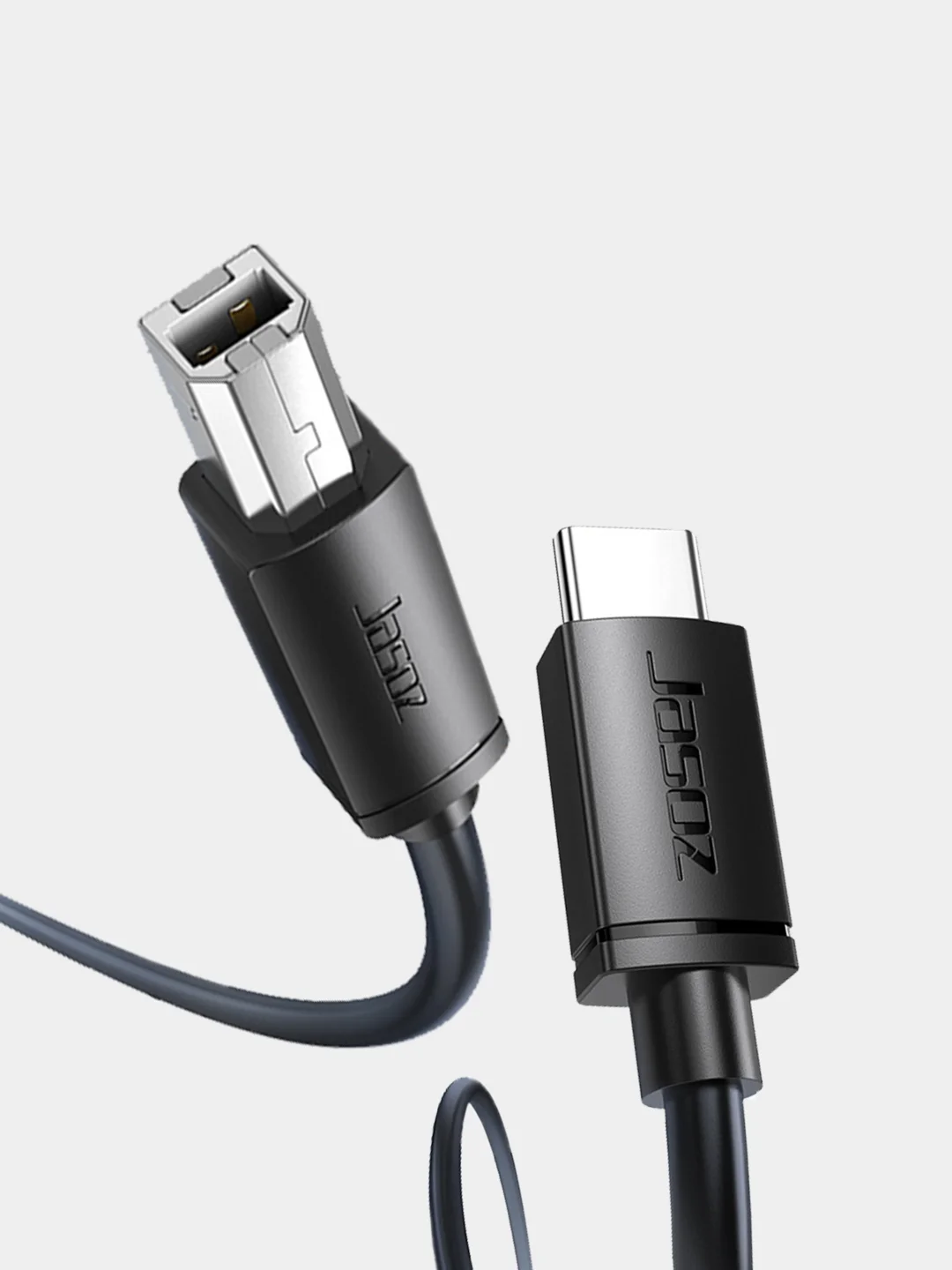 Черный кабель для принтера usb type-c usb type-b, провод Type-C micro B