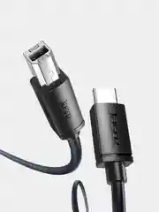 Черный кабель для принтера usb type-c usb type-b, провод Type-C micro B