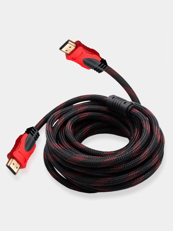 Кабель hdmi - hdmi с ферритовым фильтром full hd, для подключения к телевизору, монитору