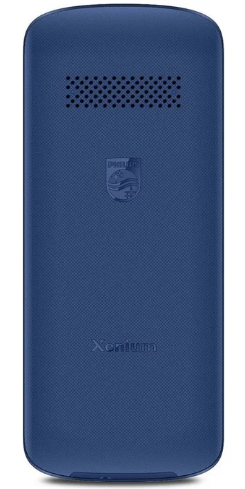 Голубой кнопочный телефон Philips Xenium 2G