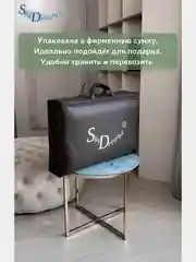 Ортопедическая подушка с массажным эффектом и эффектом памяти с двумя валиками 60х38х12/10