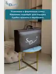 Ортопедическая подушка WAVE GEL с охлаждающим гелем, 60х40х15/13 см, хлопок