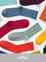 Разноцветный носки мужские OMSA ECO 401 Colors высокие длинные из хлопка набор 5 пар