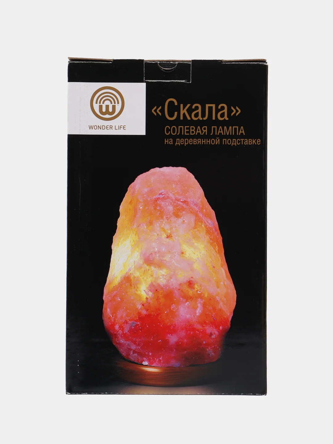 Солевая лампа Wonder Life "Скала" 3-4 кг, красная соль