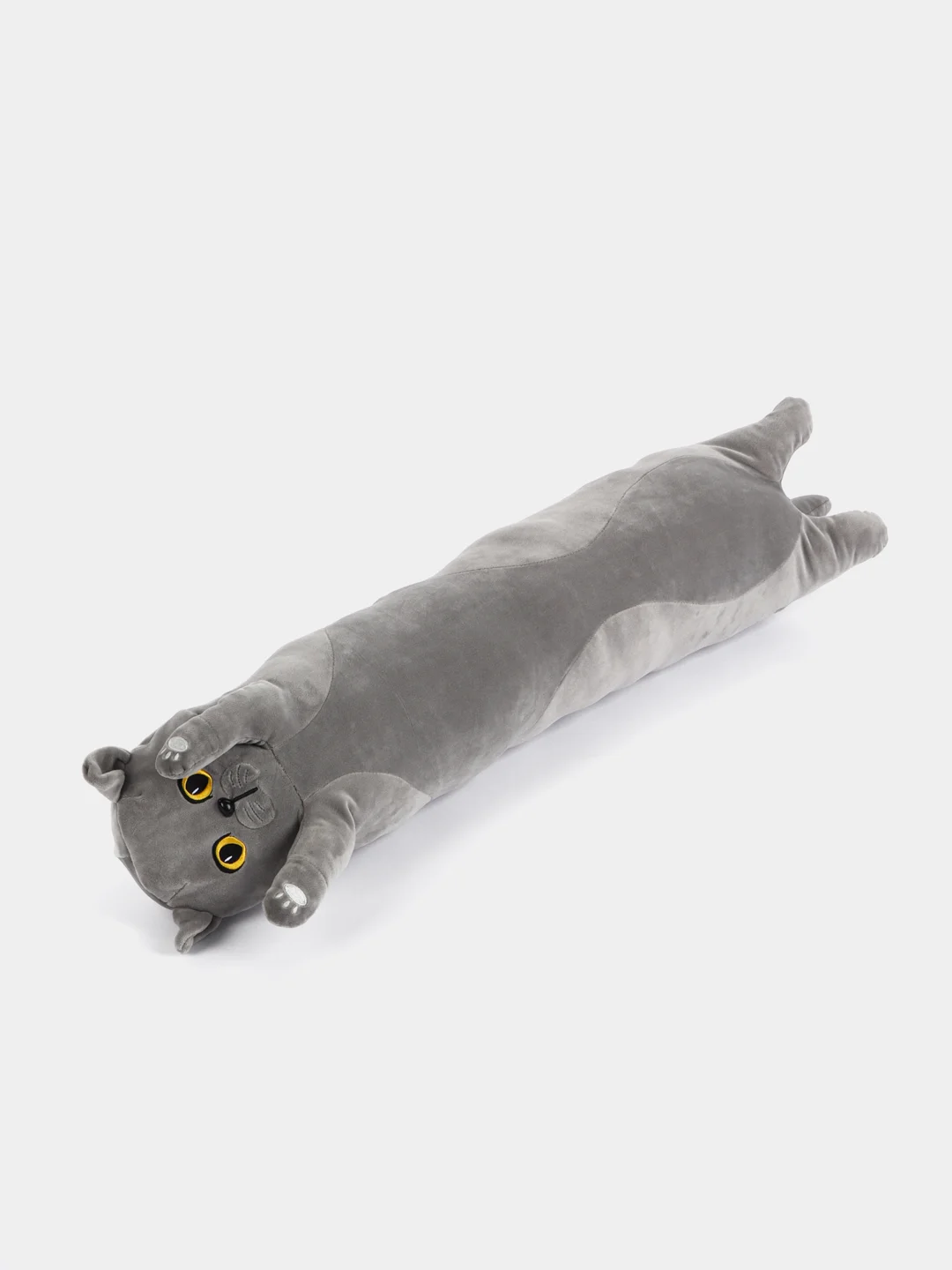 Кот батон Британец дымчатый, мягкая игрушка, обнимушка, 50 см, 70 см, 90 см, 130 см