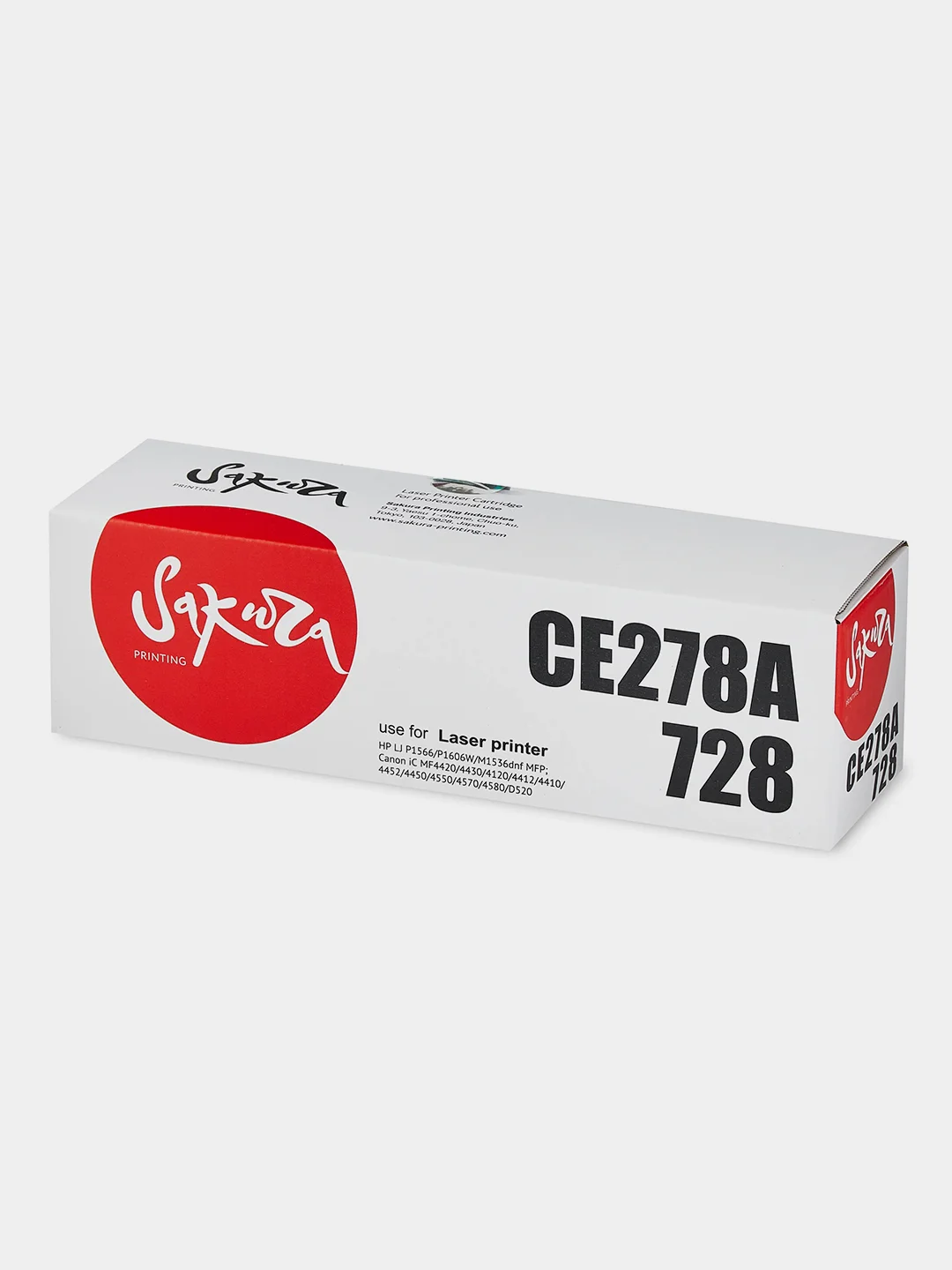 Картридж CE278A/CRG728 для HP, Canon, лазерный, черный, 2100 страниц, Sakura