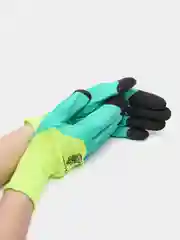 Перчатки рабочие / садовые нейлоновые со вспененным покрытием