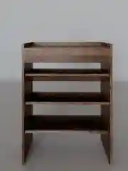 Коричневый обувница Визит