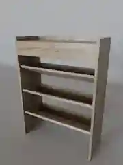 Бежевый обувница Визит