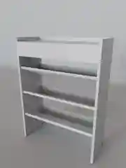 Белый обувница Визит