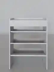 Белый обувница Визит