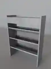 Серый обувница Визит