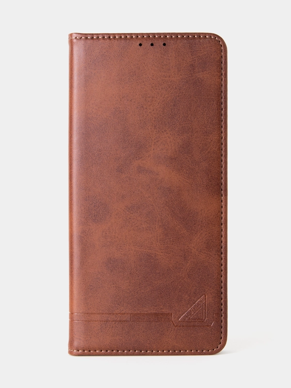 Чехол-книжка для Xiaomi Redmi Note 13 Pro (4G) / Poco M6 Pro 4G из высококачественной кожи