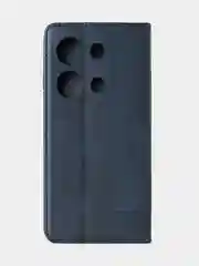 Синий чехол-книжка для Xiaomi Redmi Note 13 Pro (4G) / Poco M6 Pro 4G из высококачественной кожи