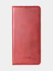 Черный чехол-книжка для Xiaomi Redmi Note 13 Pro (4G) / Poco M6 Pro 4G из высококачественной кожи