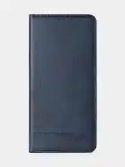 Черный чехол-книжка для Xiaomi Redmi Note 13 Pro (4G) / Poco M6 Pro 4G из высококачественной кожи