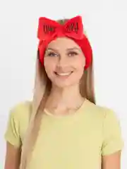 Красный повязка на голову OMG, для косметических процедур/ повязка косметическая