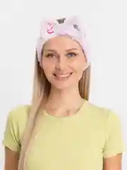 Серый металлик повязка на голову, повязка для макияжа, супер мягкая повязка для умывания
